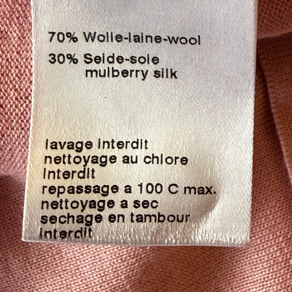 Akris V neck wool/silk top 12 - Picture 7 of 12